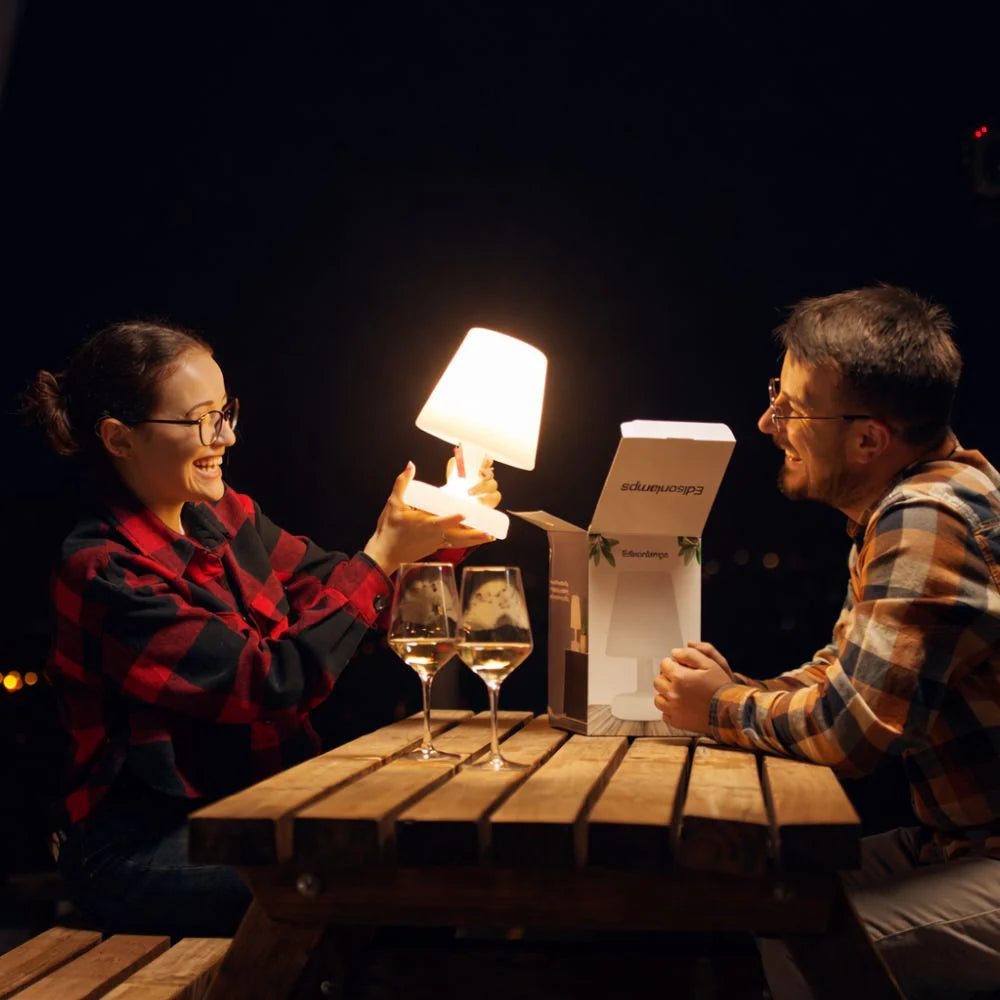 Edisonlamps — lampe de table sans fil rechargeable, 16 × 25 cm