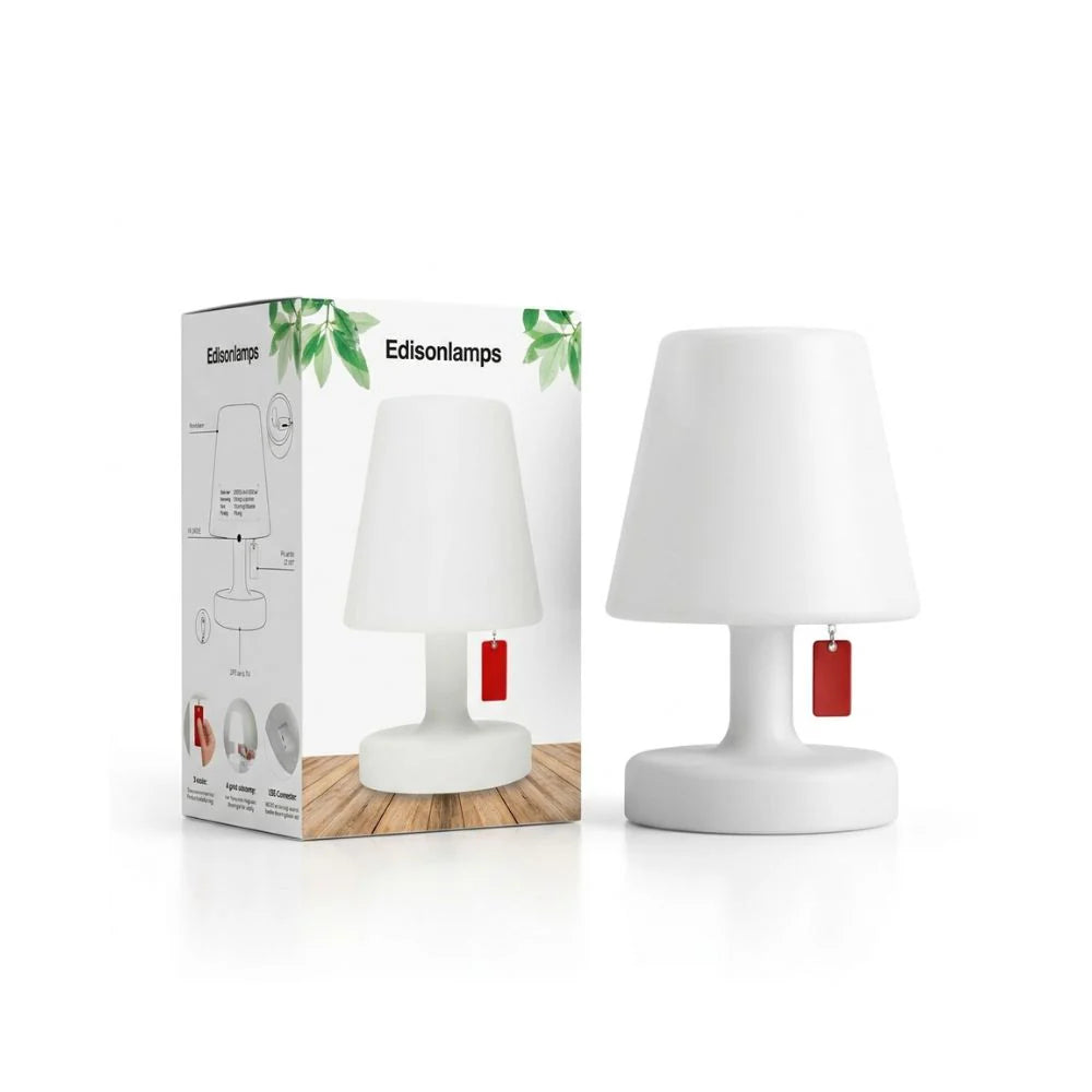 Edisonlamps — lampe de table sans fil rechargeable, 16 × 25 cm